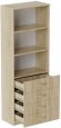 Шафа Анжело Ferrum-decor на 3 полиці з 4 ящики 1900x700x380 ДСП Дуб Сонома 16 мм (FRD-105022)