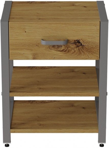 Тумба універсальна Ferrum-decor Вів'єн 1/2 50x41x40 сірий ДСП Дуб Артизан 16мм (FRD-104135) Тумба універсальна Ferrum-decor Вів'єн 1/2 50x41x40 сірий ДСП Дуб Артизан 16мм (FRD-104135)