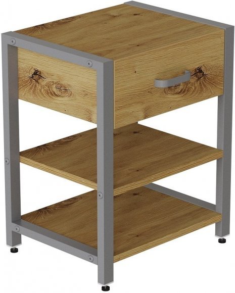 Тумба універсальна Ferrum-decor Вів'єн 1/2 50x41x40 сірий ДСП Дуб Артизан 16мм (FRD-104135) Тумба універсальна Ferrum-decor Вів'єн 1/2 50x41x40 сірий ДСП Дуб Артизан 16мм (FRD-104135)