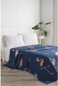 Покривало піке BigFilamin laci синій вафельне 160х235 см svt-2000022297646