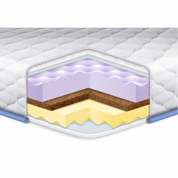 Матрац топпер Memory Cocos Massage 160х220х7 см