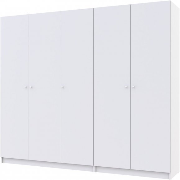 Комплект шаф для одягу Doros Промо (2 шт.) 225х48х204 см Білий (DRS-011211) Комплект шаф для одягу Doros Промо (2 шт.) 225х48х204 см Білий (DRS-011211)