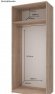 Комплект шаф для одягу Doros Промо (2 шт.) 225х48х204 см Білий (DRS-011211) Комплект шаф для одягу Doros Промо (2 шт.) 225х48х204 см Білий (DRS-011211)