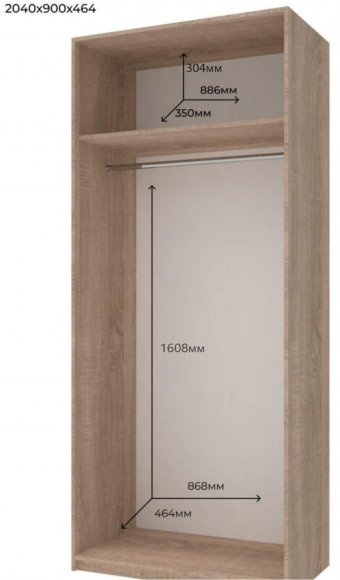 Комплект шаф для одягу Doros Промо (2 шт.) 225х48х204 см Білий (DRS-011211) Комплект шаф для одягу Doros Промо (2 шт.) 225х48х204 см Білий (DRS-011211)