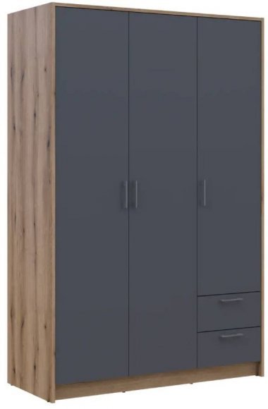Шафа для одягу Doros Ронді Дуб Артизан/Графіт 3ДСП 121х52х195 DRS-011658 (80737814) Шафа для одягу Doros Ронді Дуб Артизан/Графіт 3ДСП 121х52х195 DRS-011658 (80737814)