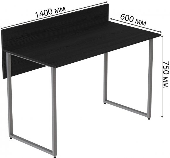 Комп'ютерний стіл Ferrum-decor Скай 75x140x60 сірий ДСП Сосна Кембра 16мм (FRD-101555)