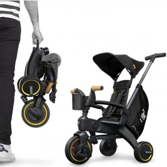 Складаний триколісний велосипед Liki Trike S5 Nitro Black Складаний триколісний велосипед Liki Trike S5 Nitro Black