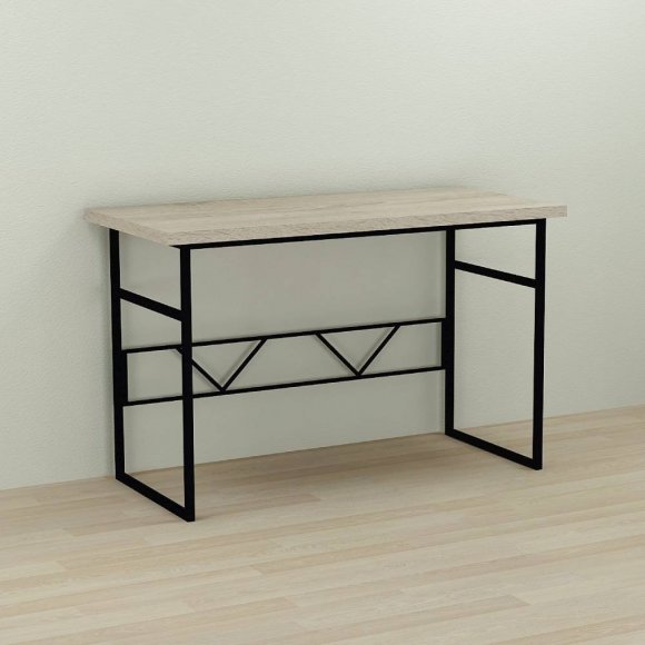 Письмовий стіл Ferrum-decor Райан 76x100x70 чорний ДСП Дуб Сонома 32мм (FRD-103707)