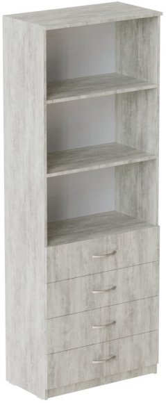 Шафа Анжело Ferrum-decor на 3 полиці з 4 ящики 1900x700x380 ДСП Бетон 16 мм (FRD-105024) Шафа Анжело Ferrum-decor на 3 полиці з 4 ящики 1900x700x380 ДСП Бетон 16 мм (FRD-105024)