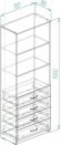 Шафа Анжело Ferrum-decor на 3 полиці з 4 ящики 1900x700x380 ДСП Бетон 16 мм (FRD-105024) Шафа Анжело Ferrum-decor на 3 полиці з 4 ящики 1900x700x380 ДСП Бетон 16 мм (FRD-105024)