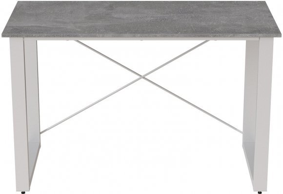 Письмовий стіл Ferrum-decor Драйв 750x1200x600 Білий метал ДСП Бетон 16 мм (FRD-103128) Письмовий стіл Ferrum-decor Драйв 750x1200x600 Білий метал ДСП Бетон 16 мм (FRD-103128)