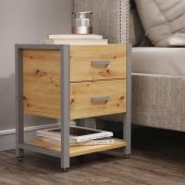 Тумба універсальна Ferrum-decor Вів'єн 2/1 50x41x40 сірий ДСП Дуб Сан-Марино 16мм (FRD-104182)
