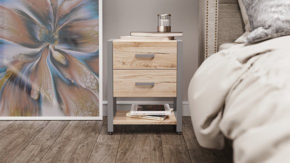 Тумба універсальна Ferrum-decor Вів'єн 2/1 50x41x40 сірий ДСП Дуб Сан-Марино 16мм (FRD-104182) Тумба універсальна Ferrum-decor Вів'єн 2/1 50x41x40 сірий ДСП Дуб Сан-Марино 16мм (FRD-104182)