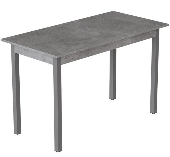 Стіл кухонний Ferrum-decor Маріо 75x120x60 Сірий ДСП Бетон 16мм (FRD-105583)
