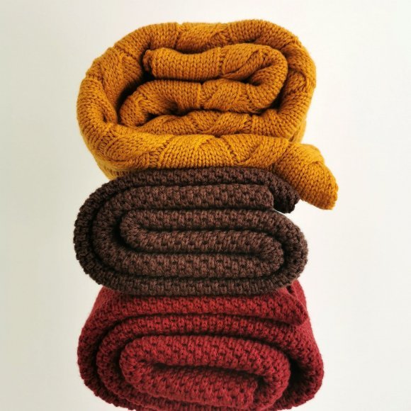 Плед плетений Premium Merino 80x100 см Mango lullalove-9358