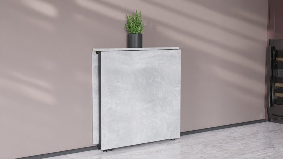 Стіл-книга трансформер Оріон 2 Ferrum-decor 750x1520x730 Чорний метал ДСП Бетон 16 мм (FRD-104589) Стіл-книга трансформер Оріон 2 Ferrum-decor 750x1520x730 Чорний метал ДСП Бетон 16 мм (FRD-104589)