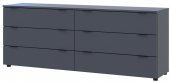 Комод Doros Рон 9 Графіт 6 Ящиків 160х38х62 DRS-011778 (41516176) Комод Doros Рон 9 Графіт 6 Ящиків 160х38х62 DRS-011778 (41516176)
