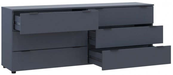 Комод Doros Рон 9 Графіт 6 Ящиків 160х38х62 DRS-011778 (41516176) Комод Doros Рон 9 Графіт 6 Ящиків 160х38х62 DRS-011778 (41516176)