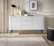 Комод Perfect Home Зова / Zova 2-дверний з 3 шухлядами і чорними ніжками KSZ168 Білий (PFH-091279) Комод Perfect Home Зова / Zova 2-дверний з 3 шухлядами і чорними ніжками KSZ168 Білий (PFH-091279)
