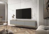 Тумба під телевізор навісна Perfect Home Оро / Oro 3-дверна RTV175 Сірий (PFH-091360)