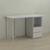 Письмовий стіл Ferrum-decor Отто 76x140x70 білий ДСП Біле 32мм (FRD-101056)