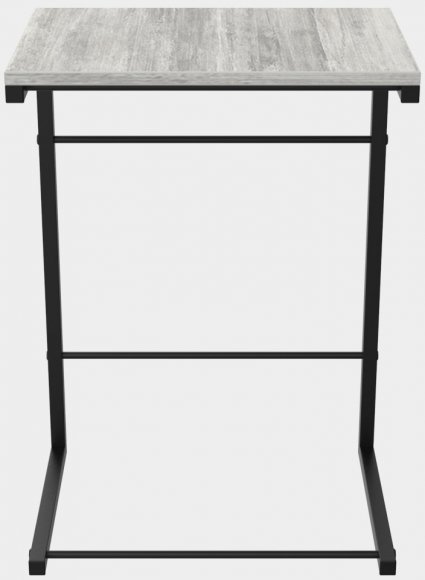 Столик приставний Террі Ferrum-decor 650x440x330 Чорний метал ДСП Бетон 16 мм (FRD-104654)
