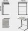 Столик приставний Террі Ferrum-decor 650x440x330 Чорний метал ДСП Бетон 16 мм (FRD-104654)