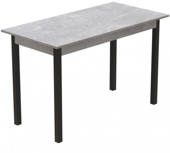Стіл кухонний Ferrum-decor Маріо 75x120x60 Чорний ДСП Бетон 16мм (FRD-105584) Стіл кухонний Ferrum-decor Маріо 75x120x60 Чорний ДСП Бетон 16мм (FRD-105584)