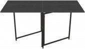Стіл трансформер книга Панама Ferrum-decor 75x148x68 Чорний метал ДСП Сосна Кембра 16 мм (FRD-106826)