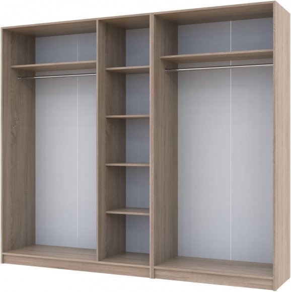 Комплект шаф для одягу Doros Промо (2 шт.) 225х48х204 см Дуб сонома (DRS-011214)
