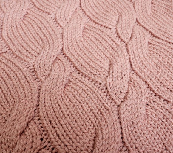 Плед плетений Premium Merino 80x100 см Peony lullalove-9075 Плед плетений Premium Merino 80x100 см Peony lullalove-9075