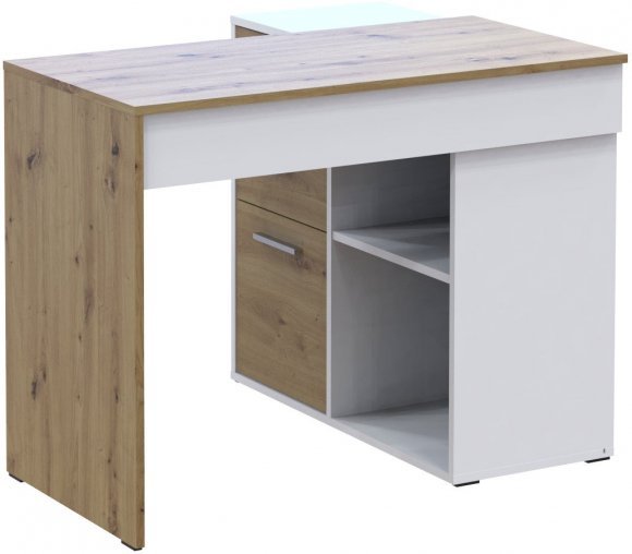 Офісний стіл Doros T8 Білий/Дуб Артизан 100х83х75 (DRS-011512) Офісний стіл Doros T8 Білий/Дуб Артизан 100х83х75 (DRS-011512)