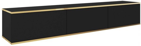 Тумба під телевізор навісна Perfect Home Оро / Oro 3-дверна RTV175 Чорний (PFH-091362) Тумба під телевізор навісна Perfect Home Оро / Oro 3-дверна RTV175 Чорний (PFH-091362)