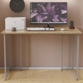 Письмовий стіл Ferrum-decor Ханна 75x120x70 сірий ДСП Дуб Сонома 16мм (FRD-101432)