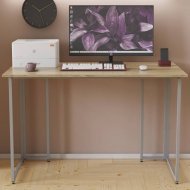 Письмовий стіл Ferrum-decor Ханна 75x120x70 сірий ДСП Дуб Сонома 16мм (FRD-101432)