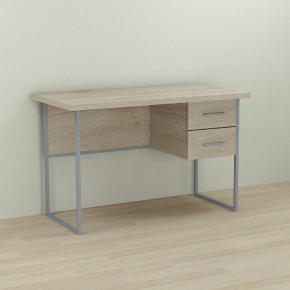 Письмовий стіл Ferrum-decor Дакота 76x140x70 сірий ДСП Дуб Сонома 32мм (FRD-102354)