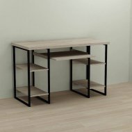 Письмовий стіл Ferrum-decor Тім 76x140x60 чорний ДСП Дуб Сонома 32мм (FRD-103966)