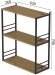 Книжкова полиця універсальна Ferrum-decor Стим 2 74x63x26 чорний ДСП Дуб Артизан 16мм (FRD-104105)