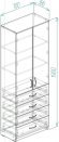 Шафа Анжело Ferrum-decor на 3 полиць з 2 дверима та 4 ящики 1900x700x380 ДСП Дуб Сан-Марино 16 мм (FRD-105026) Шафа Анжело Ferrum-decor на 3 полиць з 2 дверима та 4 ящики 1900x700x380 ДСП Дуб Сан-Марино 16 мм (FRD-105026)