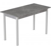 Стіл кухонний Ferrum-decor Маріо 75x120x70 Білий ДСП Бетон 16мм (FRD-105585)