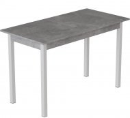 Стіл кухонний Ferrum-decor Маріо 75x120x70 Білий ДСП Бетон 16мм (FRD-105585)