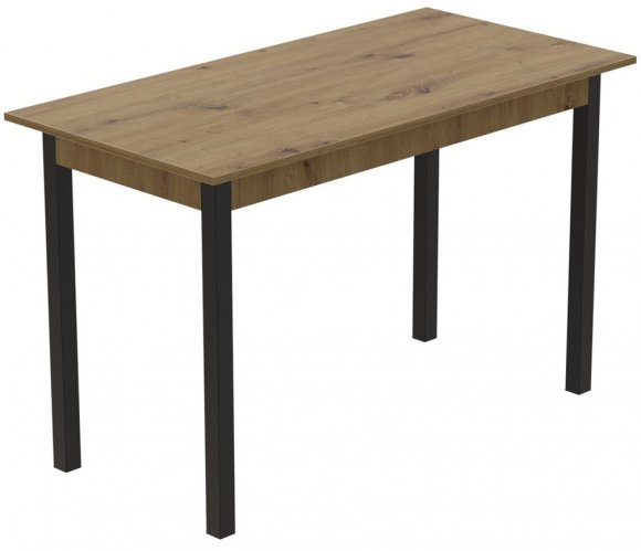 Стіл кухонний Ferrum-decor Маріо 75x120x60 Чорний ДСП Дуб Артизан 16мм (FRD-105727) Стіл кухонний Ferrum-decor Маріо 75x120x60 Чорний ДСП Дуб Артизан 16мм (FRD-105727)