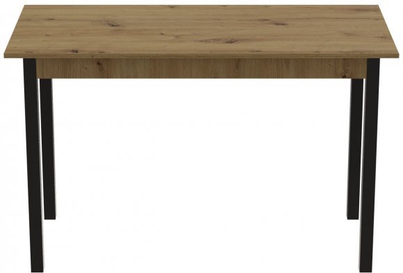 Стіл кухонний Ferrum-decor Маріо 75x120x60 Чорний ДСП Дуб Артизан 16мм (FRD-105727) Стіл кухонний Ferrum-decor Маріо 75x120x60 Чорний ДСП Дуб Артизан 16мм (FRD-105727)