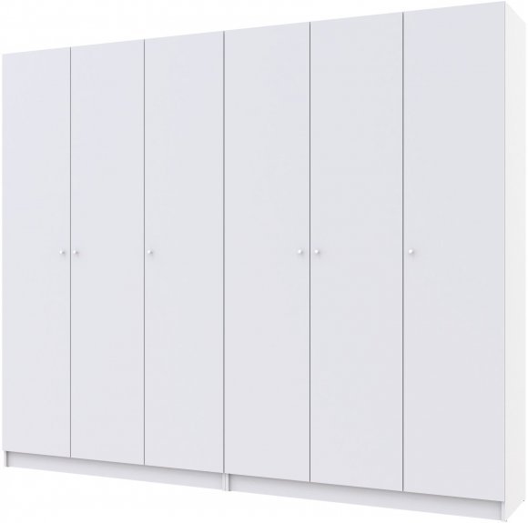 Комплект шаф для одягу Doros Промо (2 шт.) 270х48х204 см Білий (DRS-011215) Комплект шаф для одягу Doros Промо (2 шт.) 270х48х204 см Білий (DRS-011215)