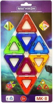 Магнітний конструктор 3D 8 дет MK-8