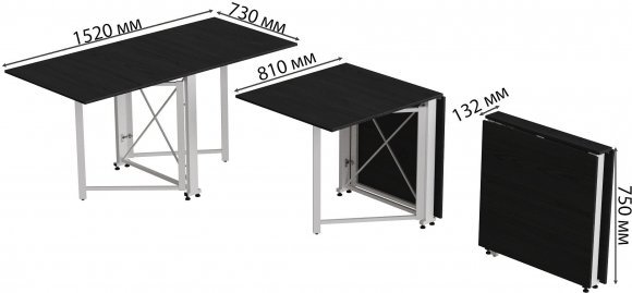 Стіл-книга трансформер Оріон 2 Ferrum-decor 750x1520x730 Білий метал ДСП Сосна Кембра 16 мм (FRD-104592) Стіл-книга трансформер Оріон 2 Ferrum-decor 750x1520x730 Білий метал ДСП Сосна Кембра 16 мм (FRD-104592)