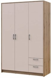 Шафа для одягу Doros Ронді Дуб Артизан/Кашемір 3ДСП 121х52х195 DRS-011661 (80737815)