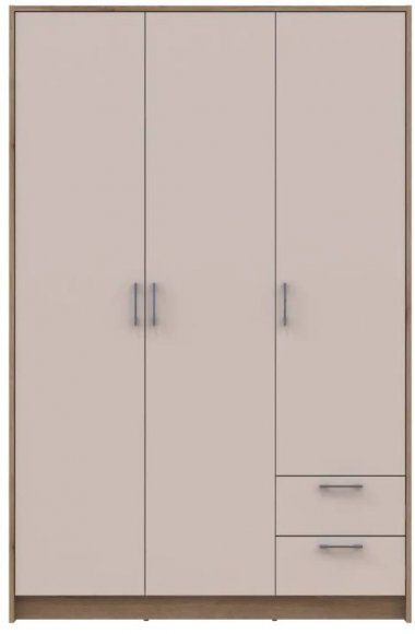 Шафа для одягу Doros Ронді Дуб Артизан/Кашемір 3ДСП 121х52х195 DRS-011661 (80737815)