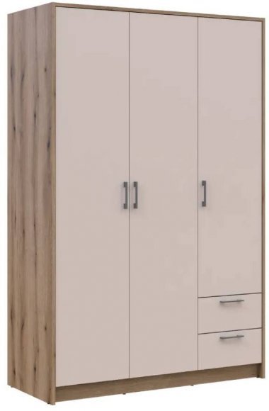 Шафа для одягу Doros Ронді Дуб Артизан/Кашемір 3ДСП 121х52х195 DRS-011661 (80737815)