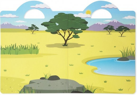 Объемные многоразовые наклейки Сафари Melissa & Doug MD9106